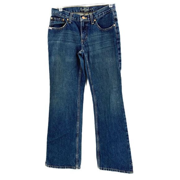 Cruel Girl Western Coastal Cowgirl Mid Rise Bootcut‎ Slim Jeans Womens 5s Blue - Picture 1 of 7